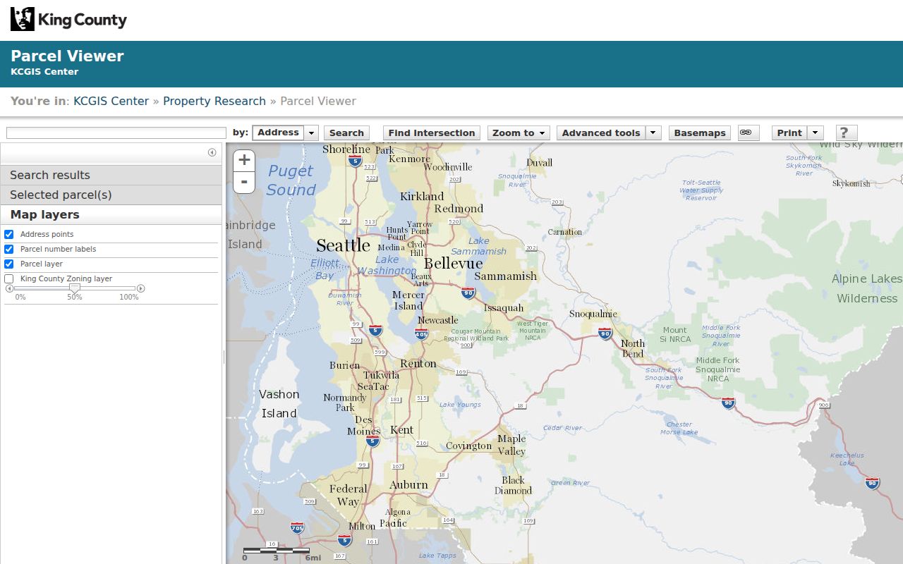 Sammamish residents directory parcel map